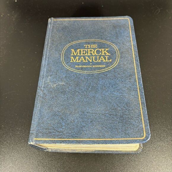 The Merck Manual 11th Edition Hardcover Book 1966 Vintage - Picture 1 of 8